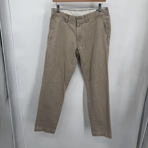 Polo Ralph Lauren Pants Mens 32x30 Khaki Slim Fit Chino Casual Twill Flat Front
